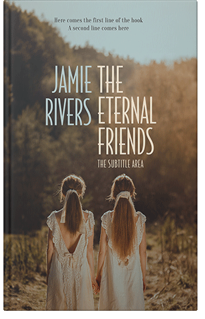 Premade Book Cover Tobacco Brown