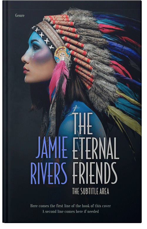 Front view of Premade Western Book Cover - Vulcan