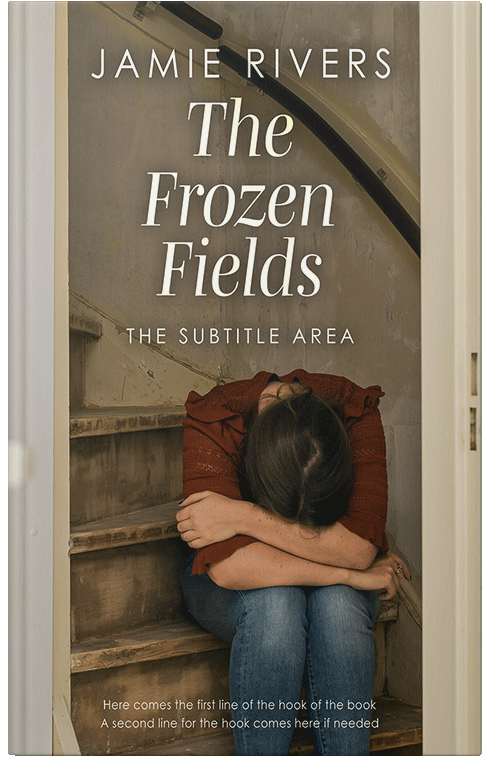 Front view of Premade Literary Fiction Book Cover - Tobacco Brown