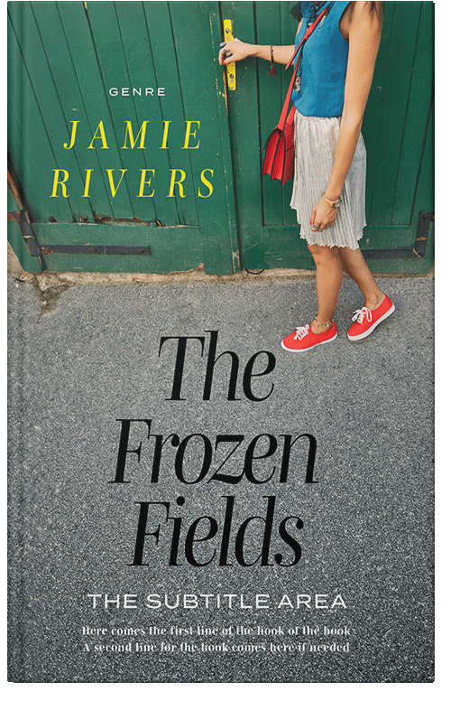 Front view of Premade Teen & Young Adult Book Cover - Mineral Green