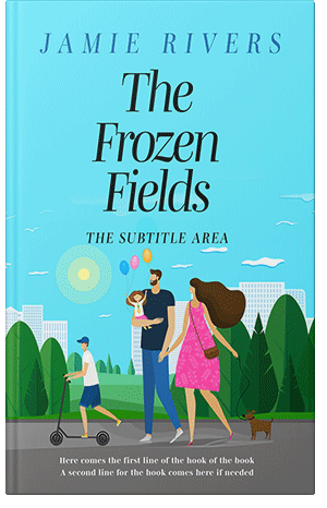 Premade Book Cover Aquamarine Blue