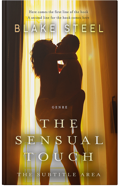 Front view of Premade Erotica Book Cover - Old Gold