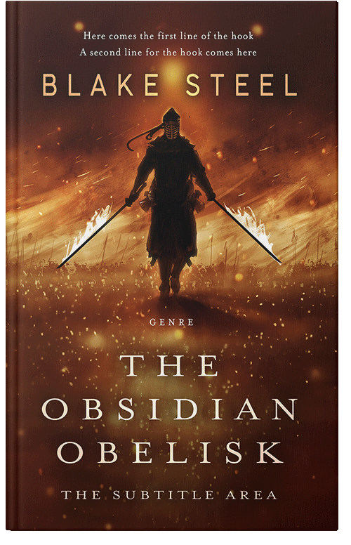 Front view of Bronze #16146 - Premade Fantasy Book Cover