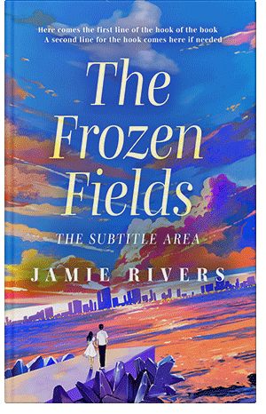 Premade Book Cover Cerulean Blue