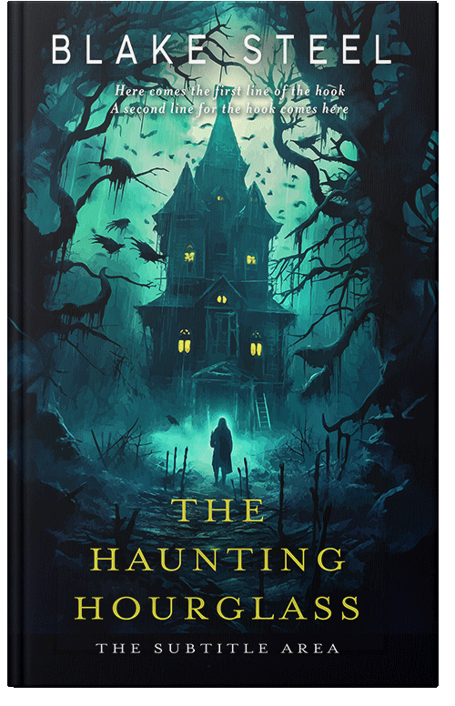 Front view of Premade Mystery & Thriller & Suspense Book Cover - Black Pearl