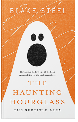 Premade Book Cover Carrot Orange