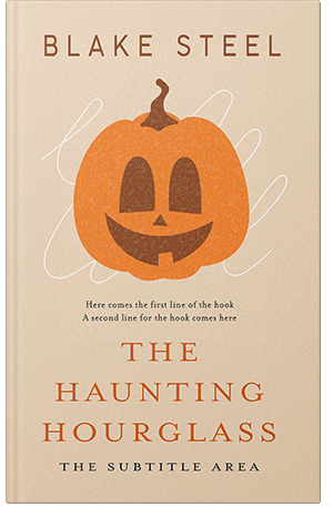 Pre Made Book Cover Almond