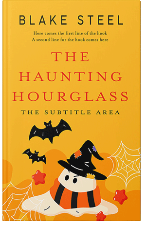 Premade Book Cover Lightning Yellow