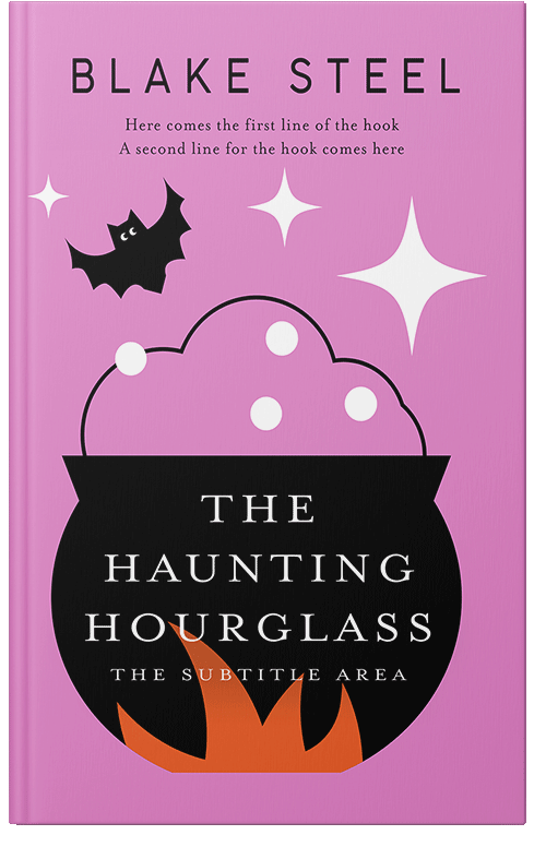 Front view of Premade Children's Book Cover - Black