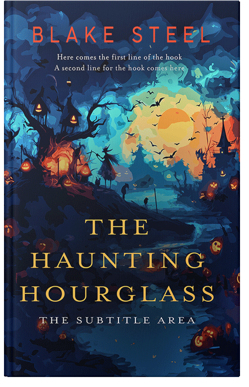 Front view of Premade Horror Book Cover - Blue Zodiac