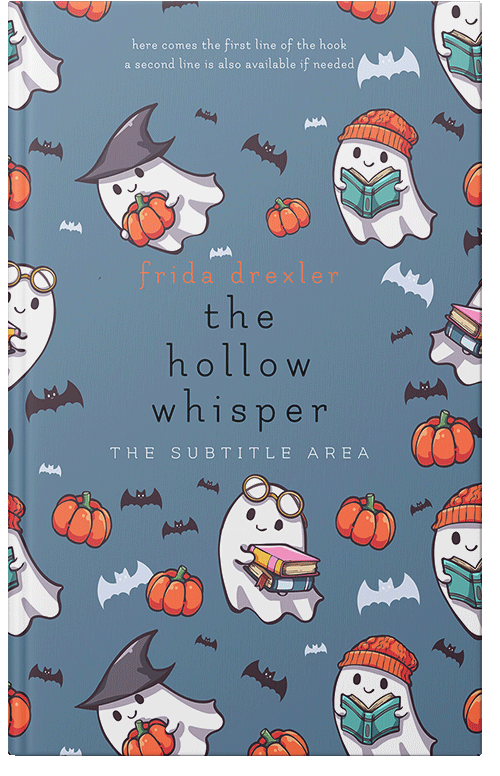 Front view of Premade Children's Book Cover - Bermuda Gray