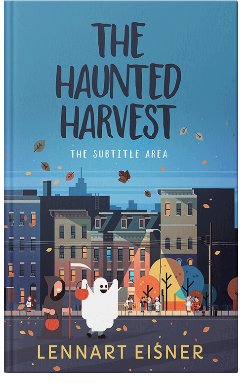 Front view of Premade Children's Book Cover - Wedgewood