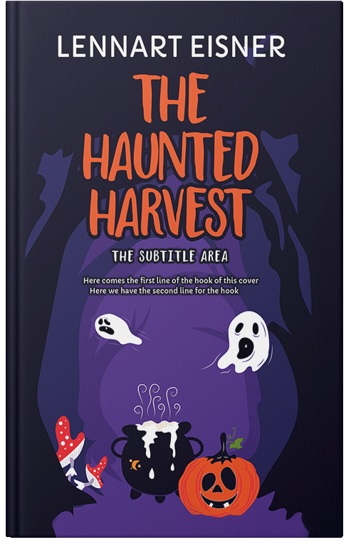 Front view of Premade Horror Book Cover - Ebony