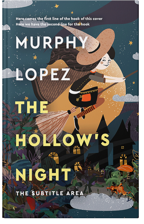 Front view of Premade Children's Book Cover - Tan