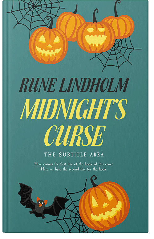 Front view of Premade Children's Book Cover - Faded Jade