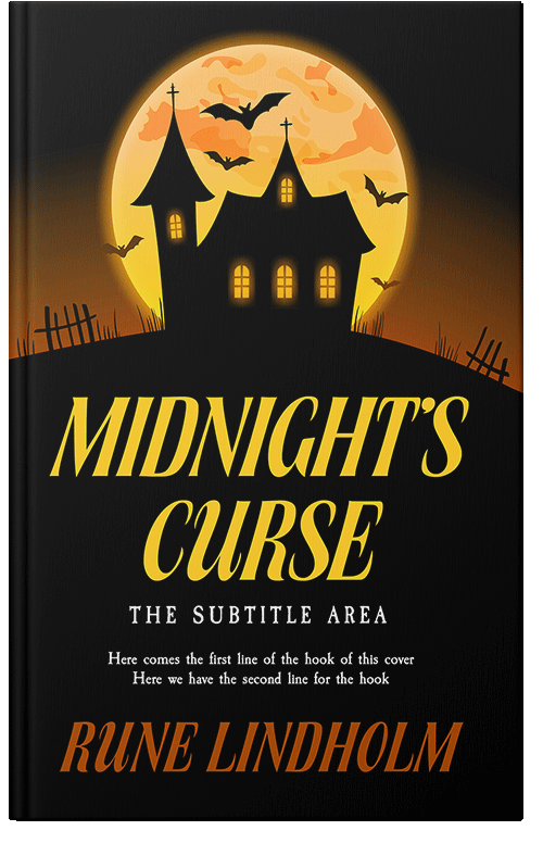 Front view of Premade Horror Book Cover - Asphalt #16232 | BookCoverZone