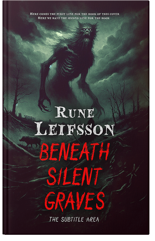 Front view of Premade Horror Book Cover - Thunder