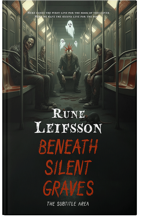 Front view of Premade Horror Book Cover - Log Cabin