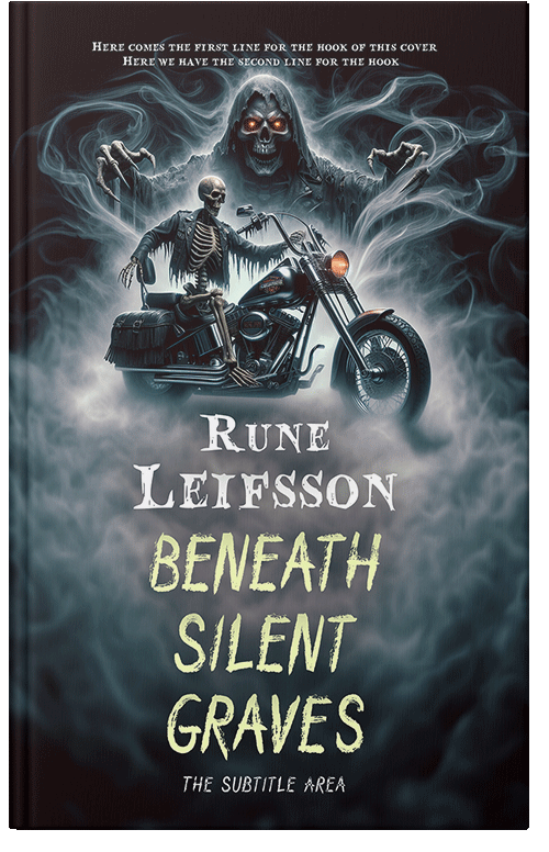 Front view of Premade Horror Book Cover - Outer Space