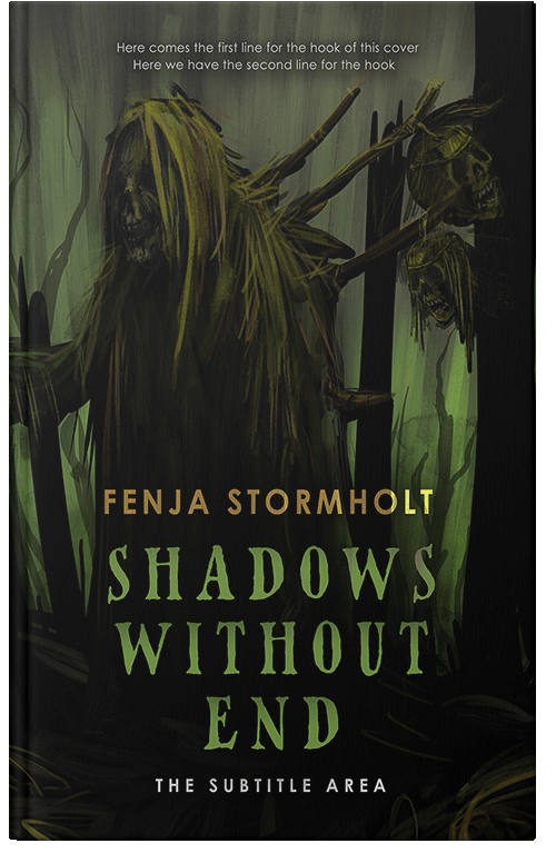 Front view of Premade Horror Book Cover - Rangoon Green