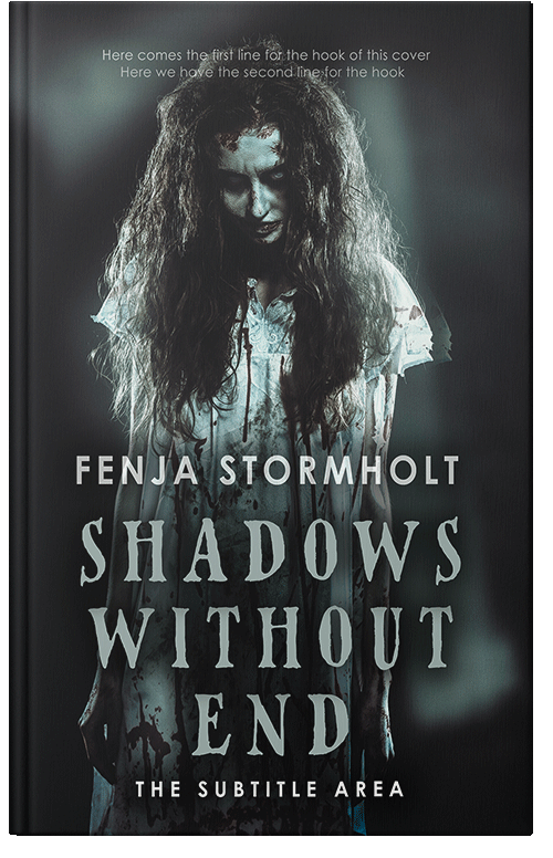 Front view of Premade Horror Book Cover - Shark