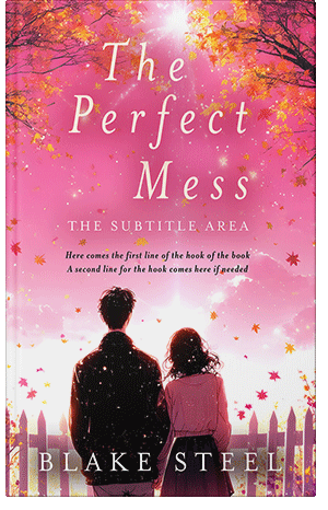 Pre Made Book Cover Deep Blush