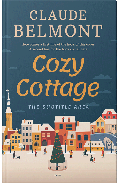 Front view of Premade Chick Lit Book Cover - Blue Dianne