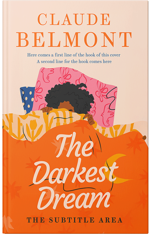 Front view of Premade Chick Lit Book Cover - Champagne