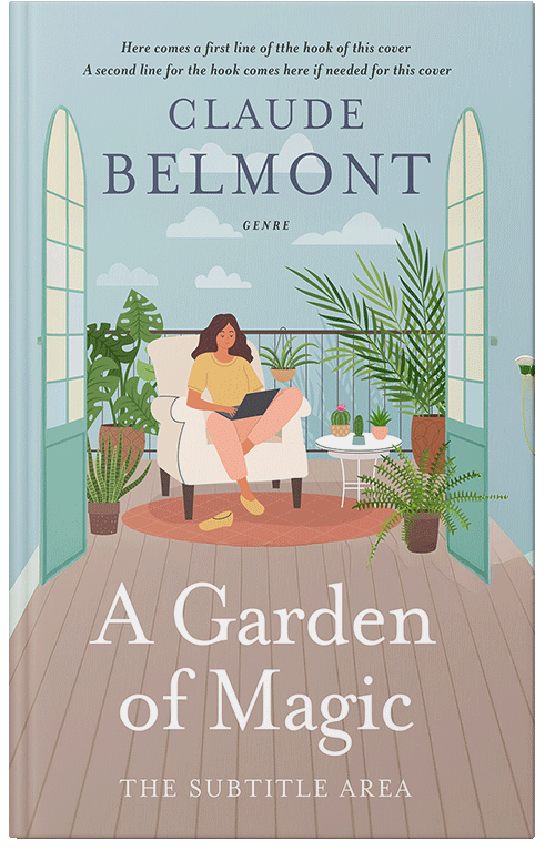 Front view of Premade Chick Lit Book Cover - Kangaroo