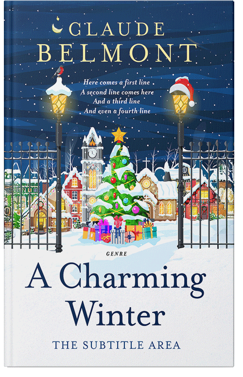 Front view of Premade Literary Fiction Book Cover - Blue Zodiac