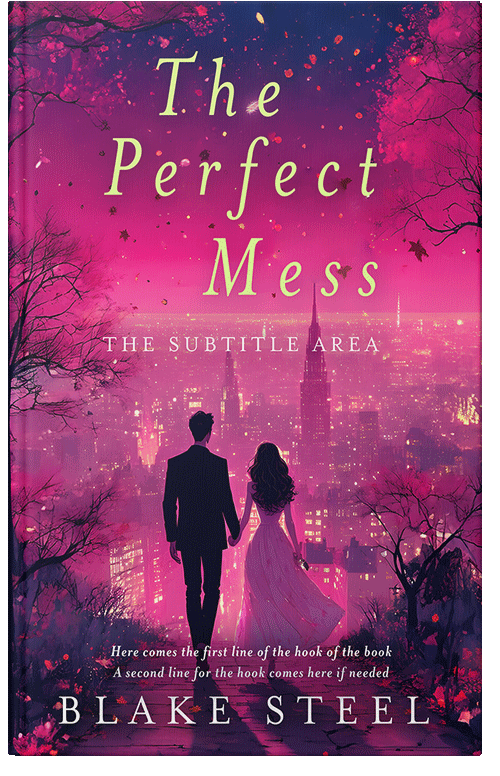 Front view of Premade Romance Book Cover - Hibiscus