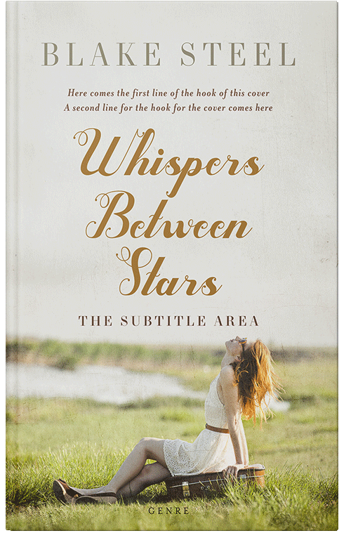 Front view of Premade Romance Book Cover - Cararra