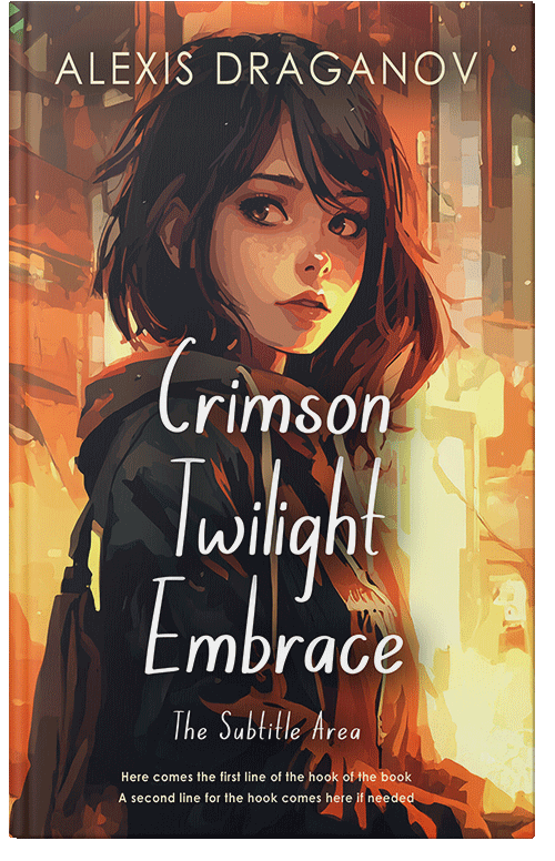 Front view of Premade Teen & Young Adult Book Cover - Harvest Gold