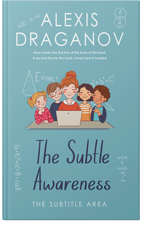 Front view of Premade Education Book Cover - Glacier