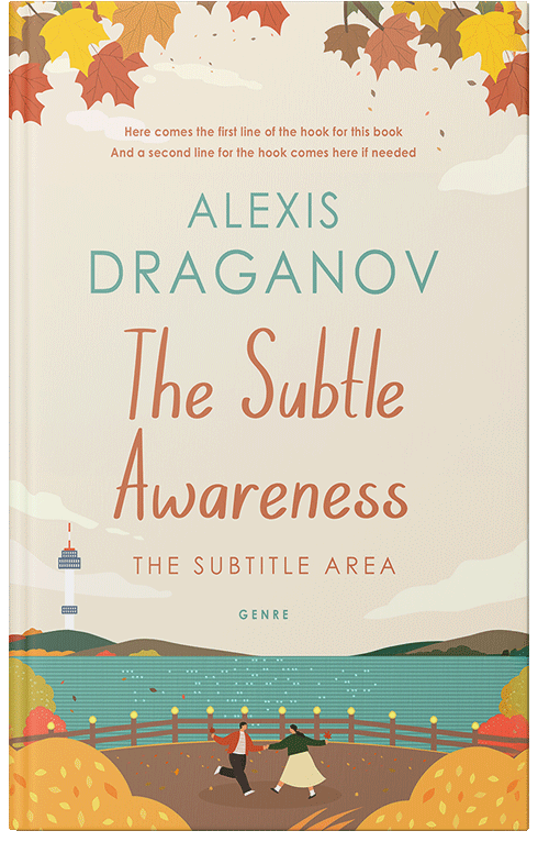 Front view of Premade Chick Lit Book Cover - Merino