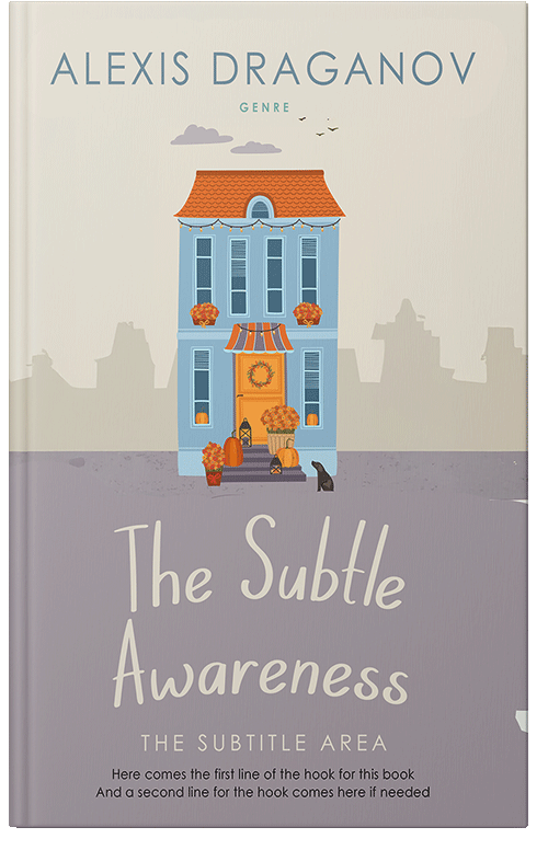 Front view of Premade Chick Lit Book Cover - Cloud