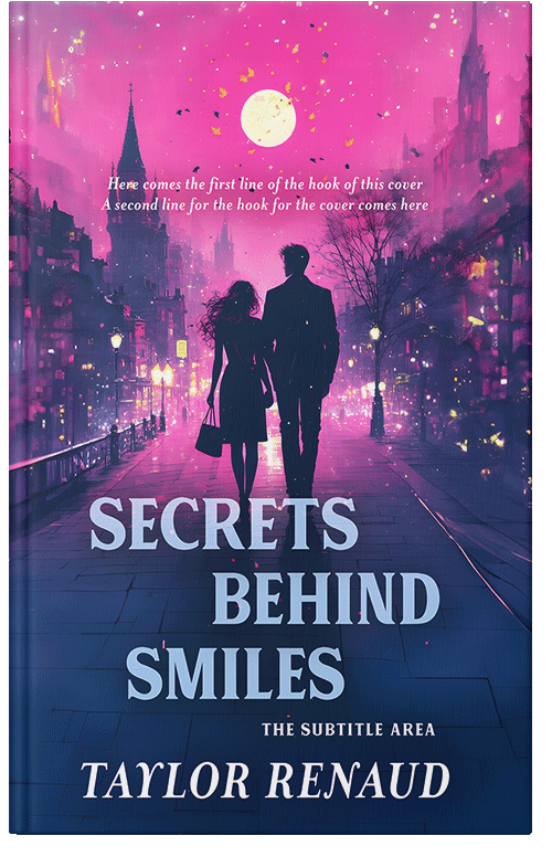 Front view of Premade Romance Book Cover - Orchid