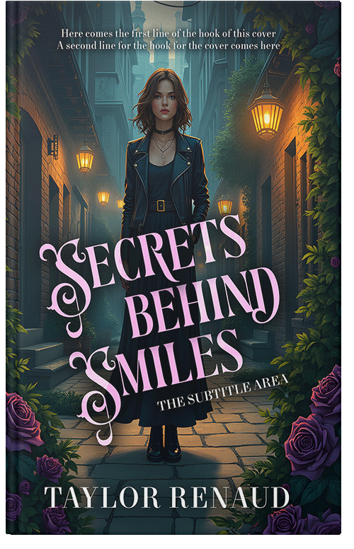 Front view of Premade Chick Lit Book Cover - Outer Space