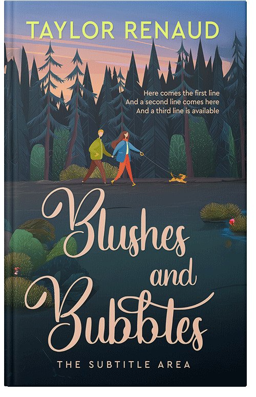 Front view of Premade Chick Lit Book Cover - Te Papa Green