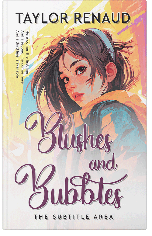 Front view of Premade Teen & Young Adult Book Cover - Satin Linen