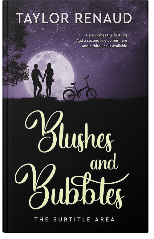 Front view of Premade Romance Book Cover - Moon Mist