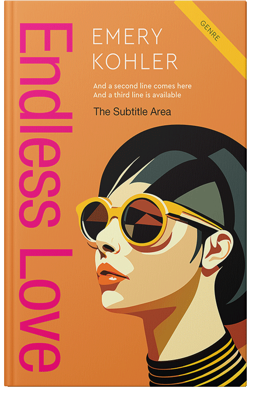 Front view of Premade Chick Lit Book Cover - Jaffa