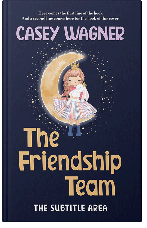 Front view of Premade Children's Book Cover - Cashmere