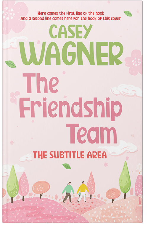 Front view of Premade Romance Book Cover - White Linen