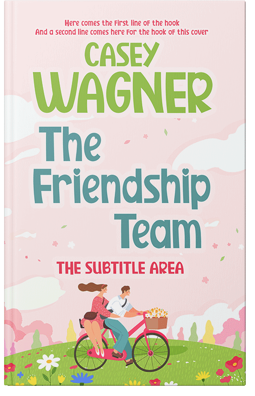 Front view of Premade Romance Book Cover - White Linen