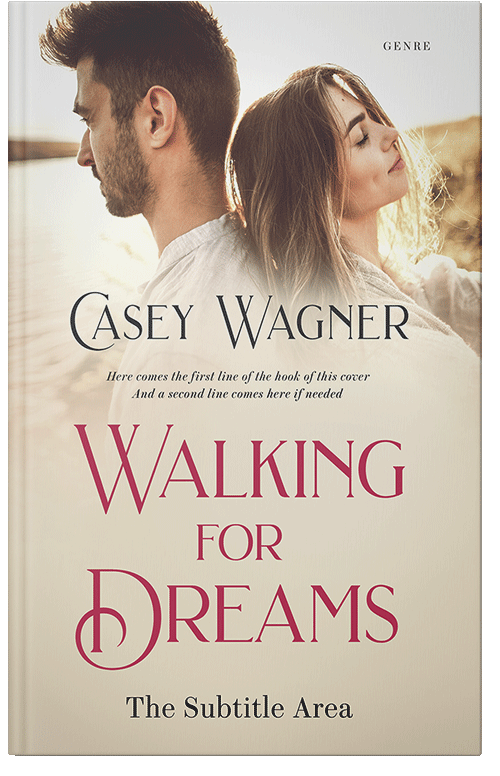 Front view of Premade Romance Book Cover - White Rock