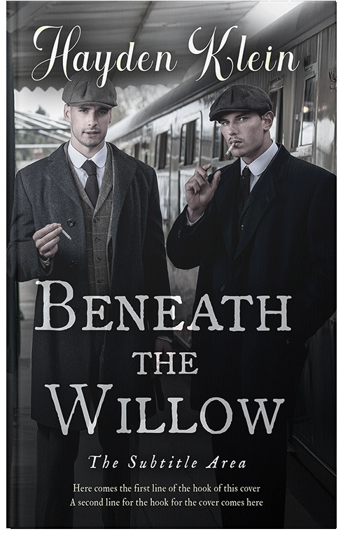 Front view of Premade Mystery & Thriller & Suspense Book Cover - Silver