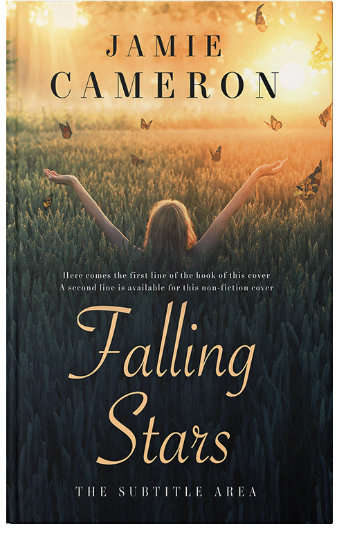 Front view of Premade Poetry Book Cover - Heavy Metal