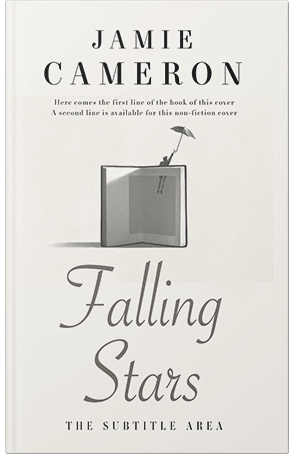 Pre Made Book Cover Ecru White