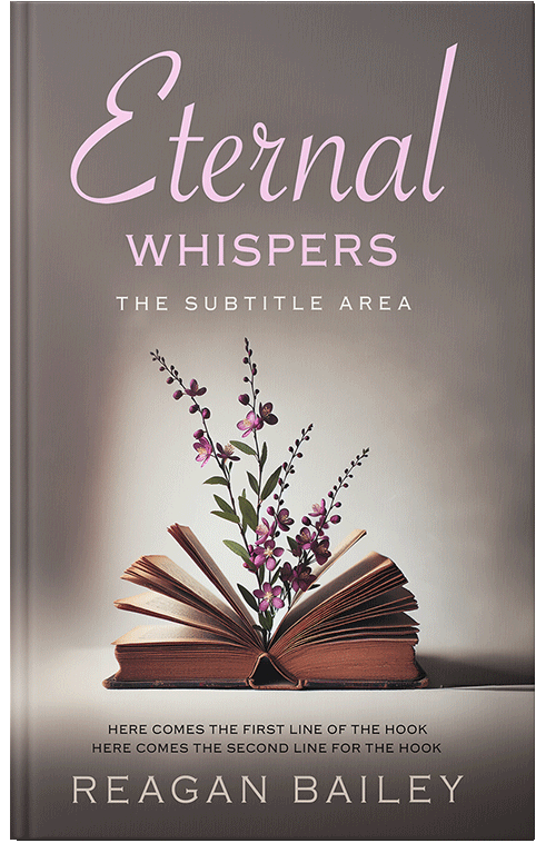 Front view of Premade Poetry Book Cover - Americano